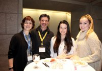 Anne Matheson (DDS'88) and Russ Stewart (BSc'87) brought their family along, introducing prospective student Hailey Stewart to the Dal community.