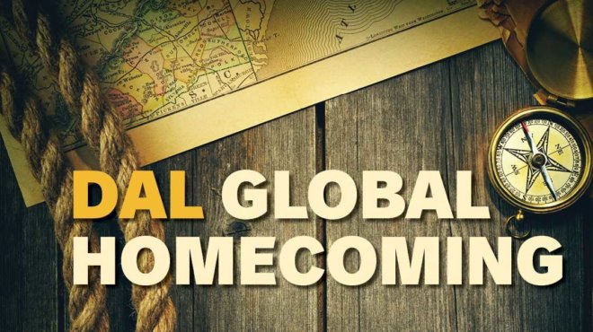 Global Homecoming map and compass
