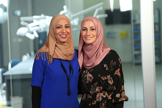 Drs. Asile (BSc’03, DDS’08) and Asraa El-Darahali (DDS’13)