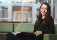 Student Emma Viner, Forsyth scholarship recipient