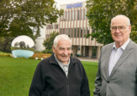 Bernie MacIsaac and his mentor Dr. Roland Gagne