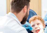 Dalhousie dentists working on child's teeth