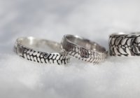 The Barley rings are hand crafted by a local artisan