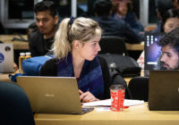 Students engaged in the ShiftKey Labs 2019 Hackathon